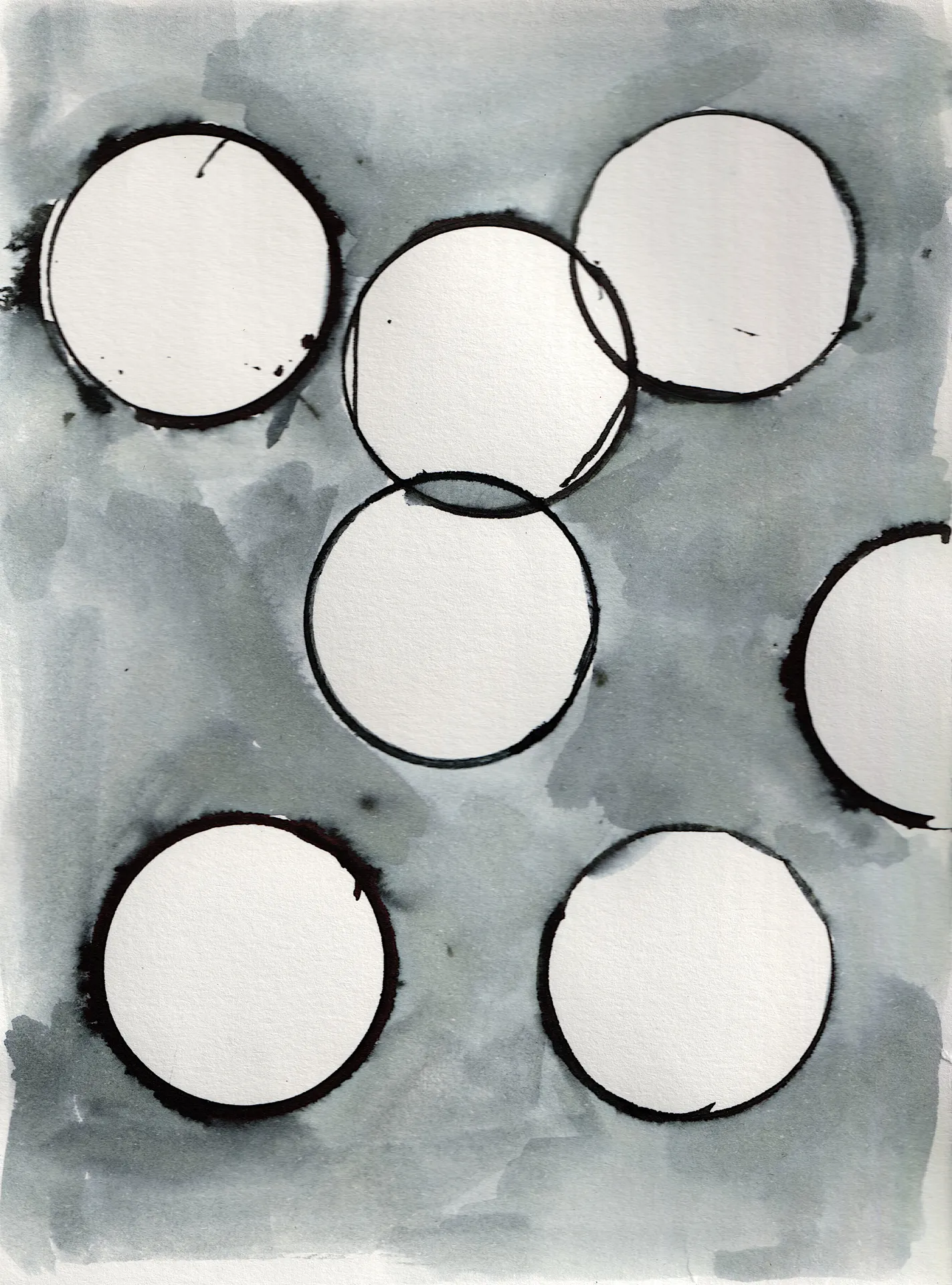 A small painting. Ink on paper.