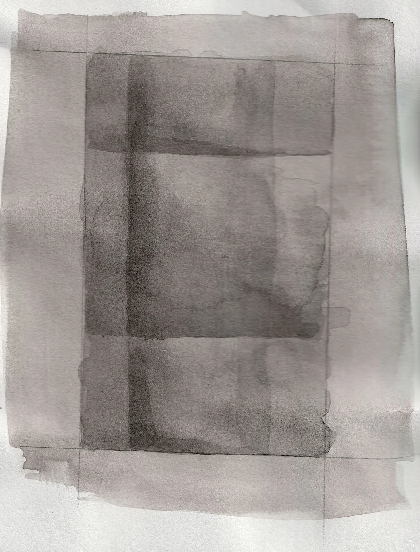 A small painting. Ink on paper.