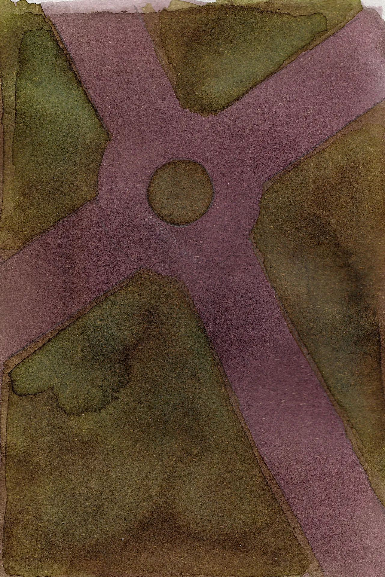 A small painting. Ink on paper.