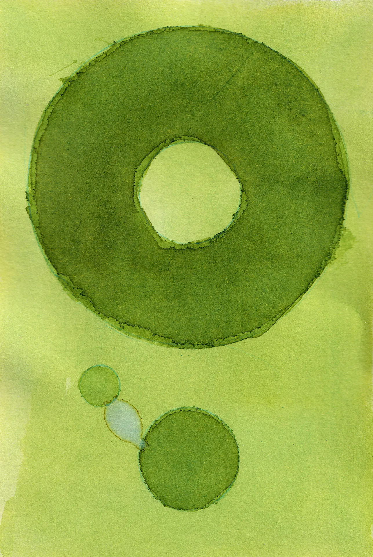 A small painting. Ink on paper.