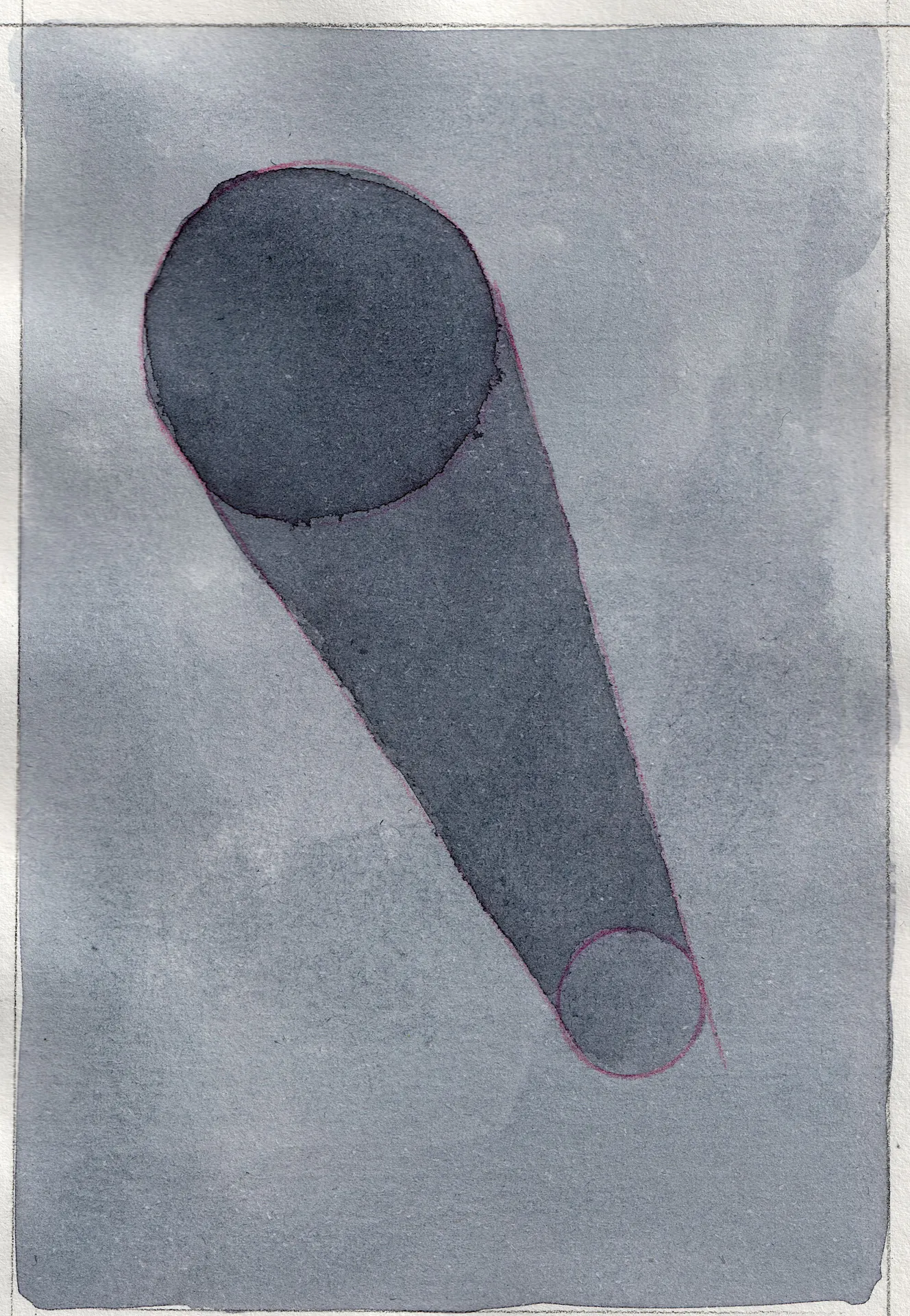 A small painting. Ink on paper.