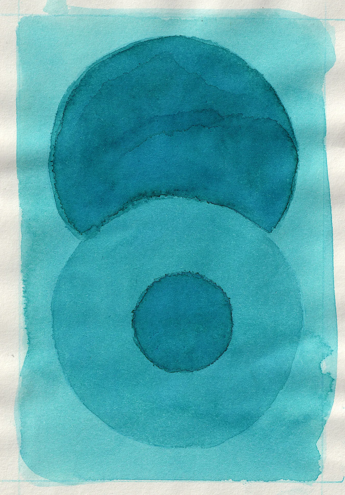 A small painting. Ink on paper.