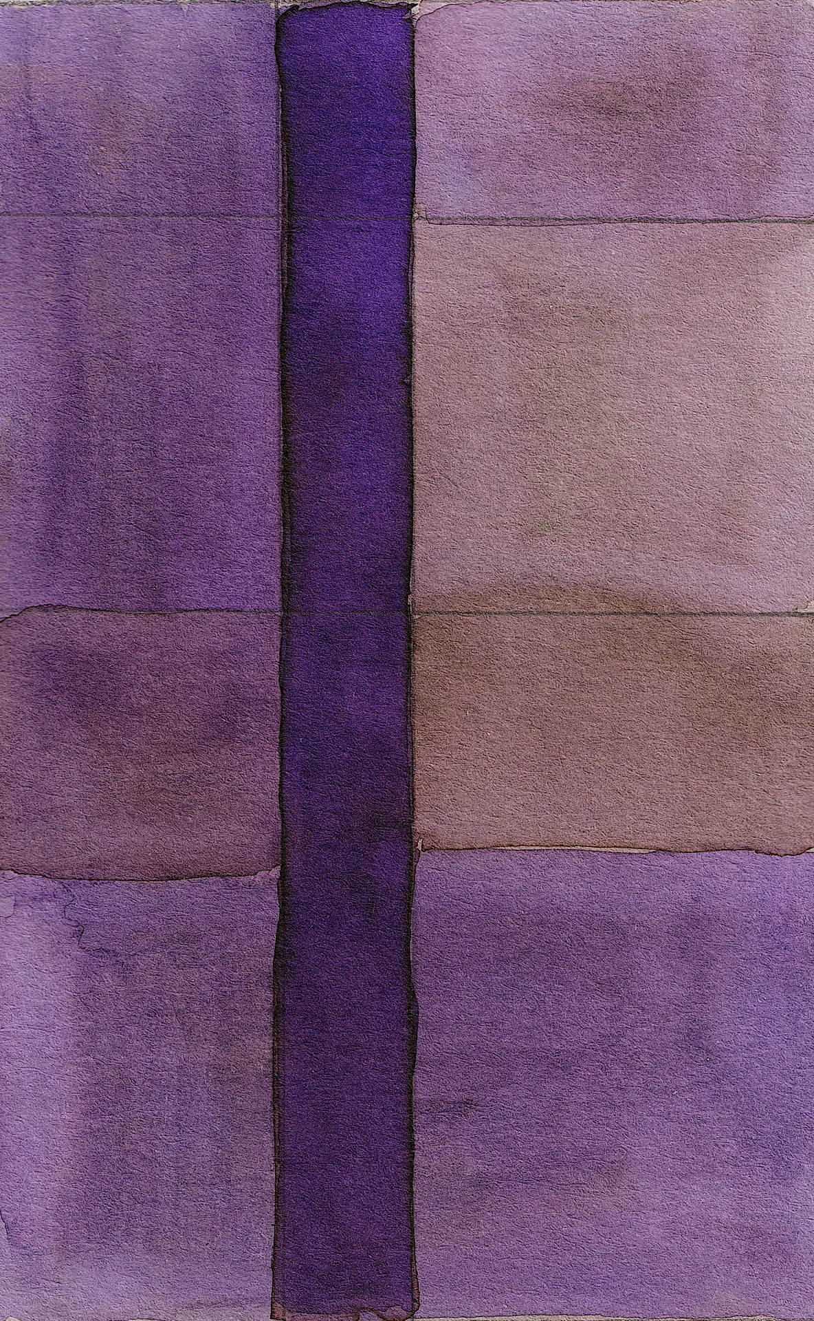 A small abstract painting. Ink on paper.