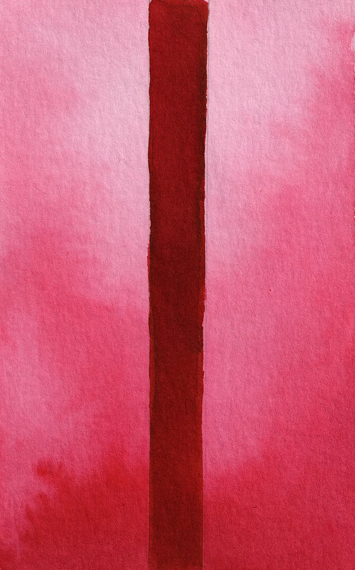 A small abstract painting. Ink on paper.