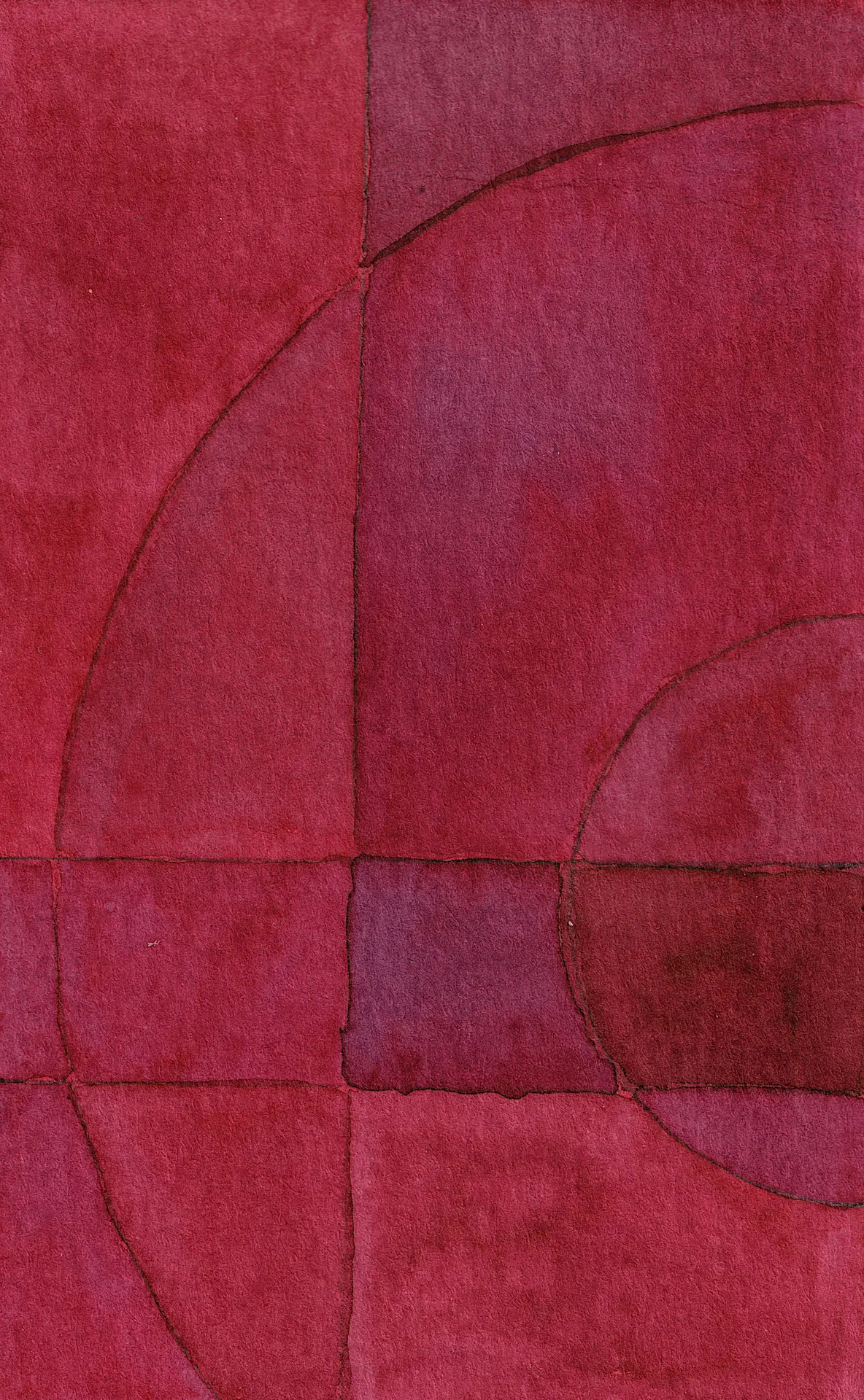 A small abstract painting. Ink on paper.